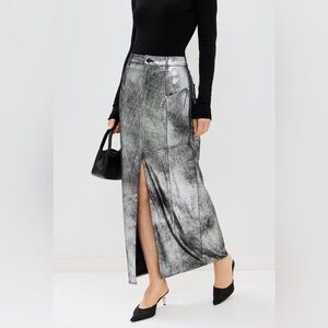 AMUR Jil Faux Leather Skirt size 8
